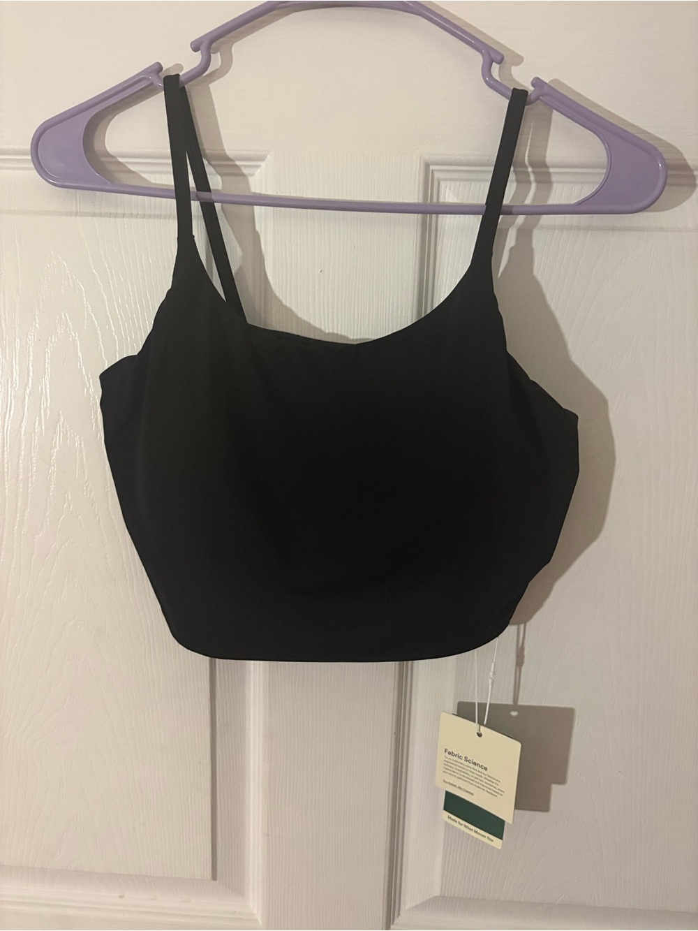 HALARA Basic padded workout top cup A/D Black